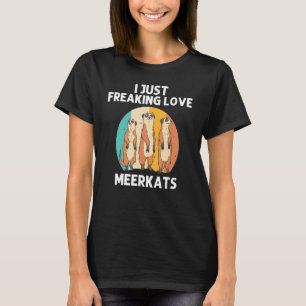 T-shirt Meerkat Pour Hommes Femmes Rétro Faune Zoo Animaux