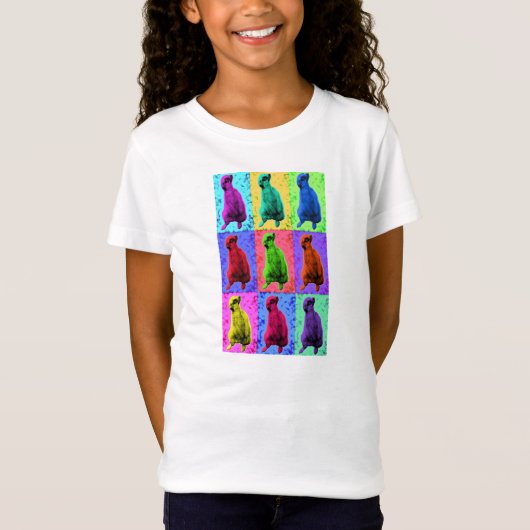 T-Shirt Meerkat recherchant le Multi-Panneau de Popart (Devant)