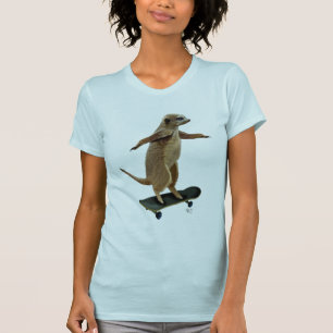T-shirt Meerkat Sur Skateboard 2
