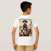 T-shirt Meerkat Sur Un Cheval : Pourrait Être L'Étranger S (Dos entier)