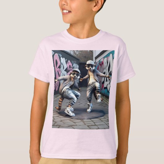 T-shirt Meerkats en Basket blanc (Devant)