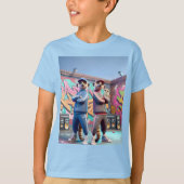 T-shirt Meerkats en costumes (Devant)