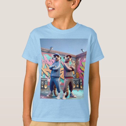 T-shirt Meerkats en costumes (Devant)
