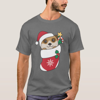 T-shirt Meerkats Noël Neige Animaux d'hiver ami