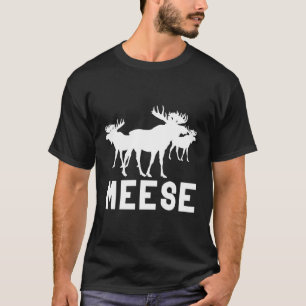 T-shirt Meese Antlers Aime Drôle Moose