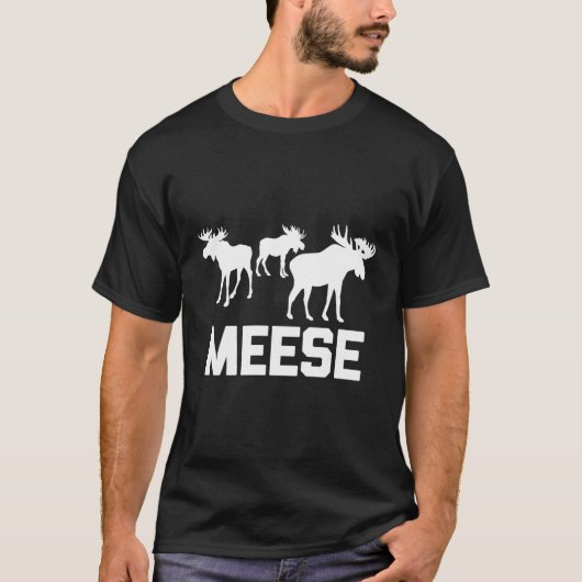 T-shirt Meese Dit Chasse Au Cerf Oie (Devant)