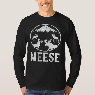 T-shirt Meese Plural Of Moose English Grammar Plaisanterie