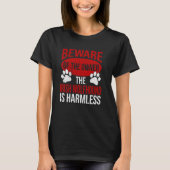 T-shirt Méfiez-vous - Chien papa Chien Maman Irlandais Lou (Devant)