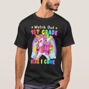 T-shirt Méfiez-vous de la licorne magique de 1ère année Re