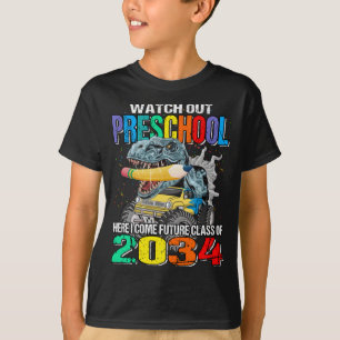 T-shirt Méfiez-Vous De La Préscolaire Ici Je Viens Future
