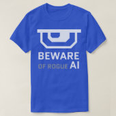 T-shirt Méfiez-vous de l'intelligence artificielle malhonn (Design devant)