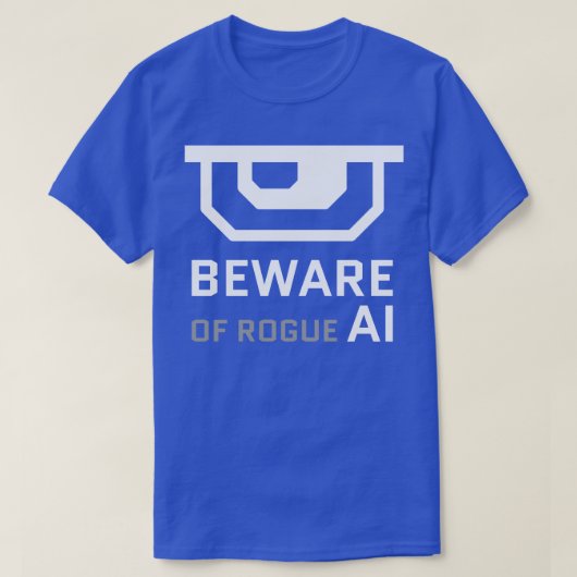 T-shirt Méfiez-vous de l'intelligence artificielle malhonn (Design devant)