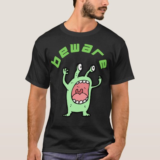 T-shirt Méfiez-vous des Aliens (Devant)