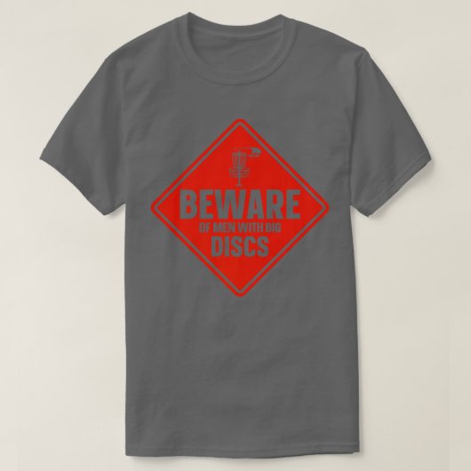 T-shirt Méfiez-Vous Des Hommes Avec Gros Disques Disque Go (Design devant)