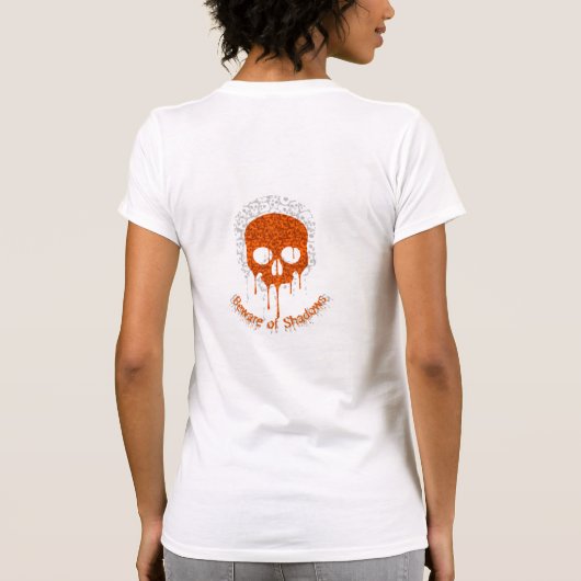 T-shirt Méfiez-vous des ombres - Crâne (Dos)