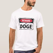 T-shirt Méfiez-vous du chien (Devant)