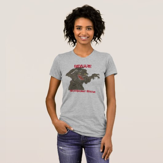 T-shirt Méfiez-vous Menopausal Femme Funny Monster (Devant entier)