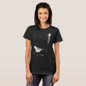 T-shirt Méfiez-vous Mouette Albatros Oiseau Crack Gull Bea (Devant entier)