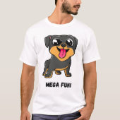 T-shirt Mega Fun ! Chien drôle (Devant)