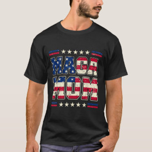 T-shirt Mega Mom Patriotic Usa Mama Trump 2024 Vintage Sty
