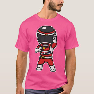 T-shirt Megared Denji Sentai Megaranger Chibi Style Kawaii