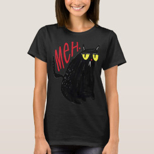 T-shirt Meh Cat non impressionné