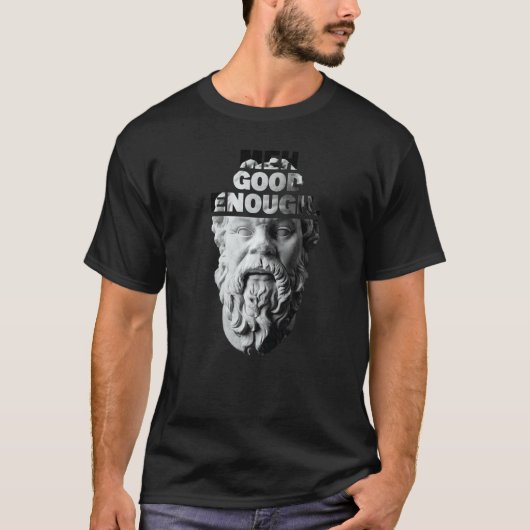 T-shirt Meh Good Enough Philosopher Sarcastic Mediocrates (Devant)