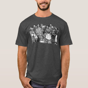 T-shirt Meican Calaca Skeleton Dance Party 