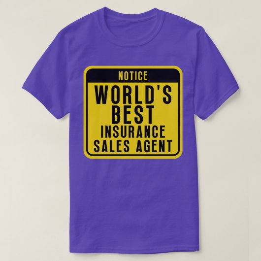T-shirt Meilleur agent d'assurance 15 (Design devant)