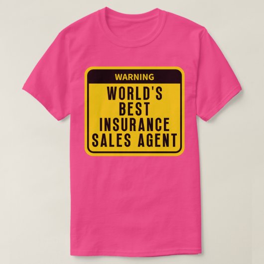 T-shirt Meilleur agent d'assurance 4 (Design devant)