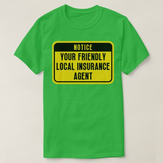 T-shirt Meilleur agent d'assurance 8 (Design devant)