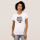 T-shirt Meilleur aide alimentaire (Devant entier)