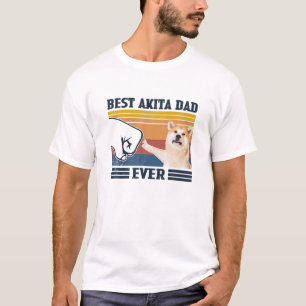 T-shirt Meilleur Akita Papa Jamais Drôle Adulte Chien Père