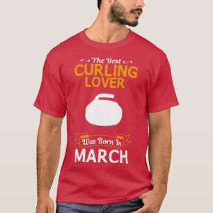 T-shirt Meilleur Amant De Curling Mars Drôle Design Pour C