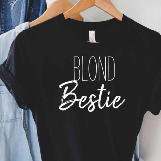T-shirt Meilleur Ami Besties Blond Brunette Matching Cadea