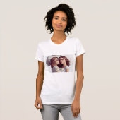 T-shirt Meilleur Ami Cadre photo moderne Couleur blanche (Devant entier)