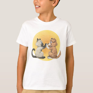 T-shirt Meilleur ami chien et chat