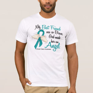 T-shirt Meilleur ami de Cancer ovarien de l'ange 2