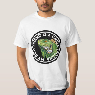 T-shirt Meilleur ami Green Iguana