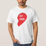 T-shirt Meilleur ami jumeau chien et humain<br><div class="desc">Ce sont les chemises les plus jolies pour vous et votre bébé à fourrure ! Ce design se compose de la moitié d'un coeur rouge "meilleur ami". Montrez votre amour pour le "meilleur ami de l'homme" ou donnez le cadeau parfait à l'amoureux des animaux dans votre vie. Personnalisez le design...</div>
