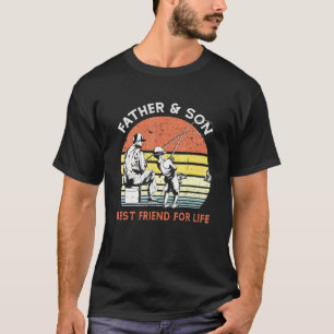T-shirt Meilleur Ami Pour La Vie Père Et Fils Pêche Vintag