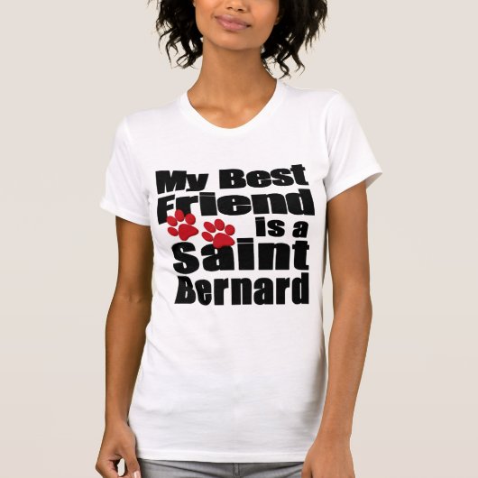 T-shirt Meilleur ami Saint Bernard (Devant)