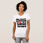 T-shirt Meilleur ami Saint Bernard (Devant entier)