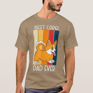 T-shirt Meilleur Amoureux des chiens Corgi Papa Ever Corgi