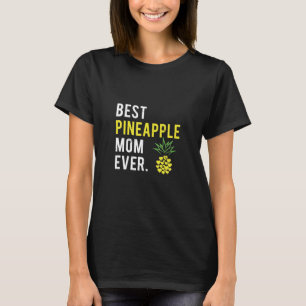 T-shirt Meilleur Ananas Maman Jamais Style Vintage Happy