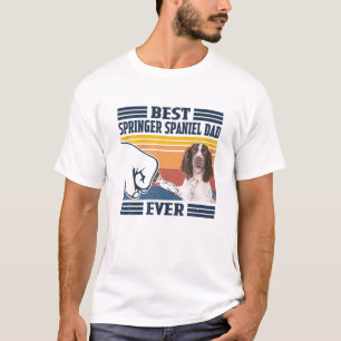 T-shirt Meilleur Anglais Springer Espagnol Papa Jamais Drô