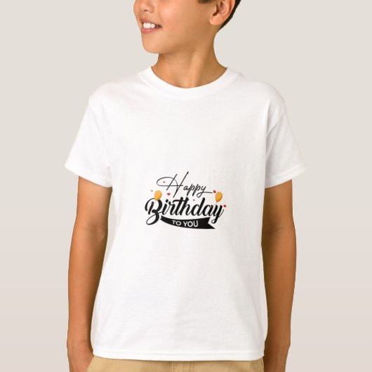 T-shirt Meilleur anniversaire heureux (Devant)