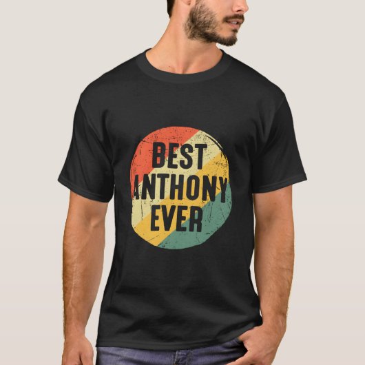 T-shirt Meilleur Anthony pour le nom Anthony (Devant)