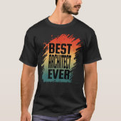 T-SHIRT MEILLEUR ARCHITECTE JAMAIS (Devant)