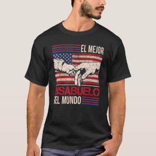 T-shirt Meilleur Arrière-Grand-Père Du Monde Homme Drapeau